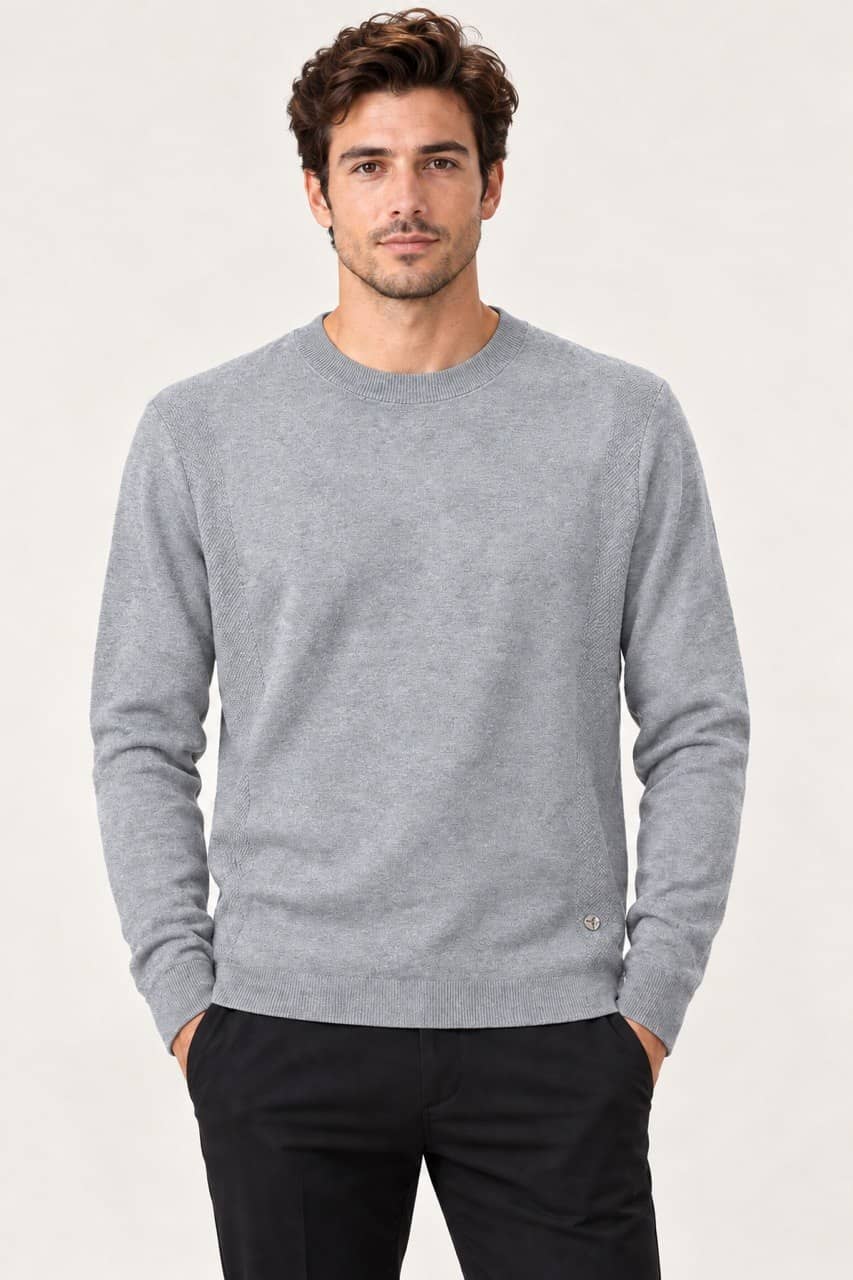 GranSasso China Sweater 5511 / AngolaRed/Blue / 48 4
