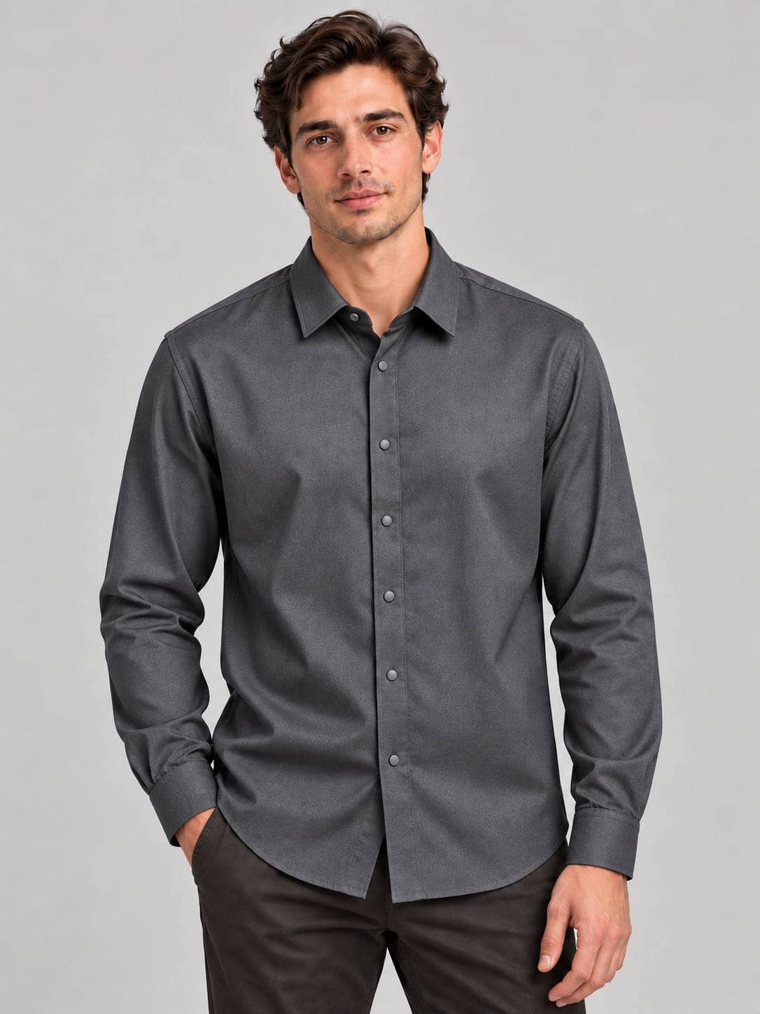 KITON China Rubashka 0001 / Blue / M 1