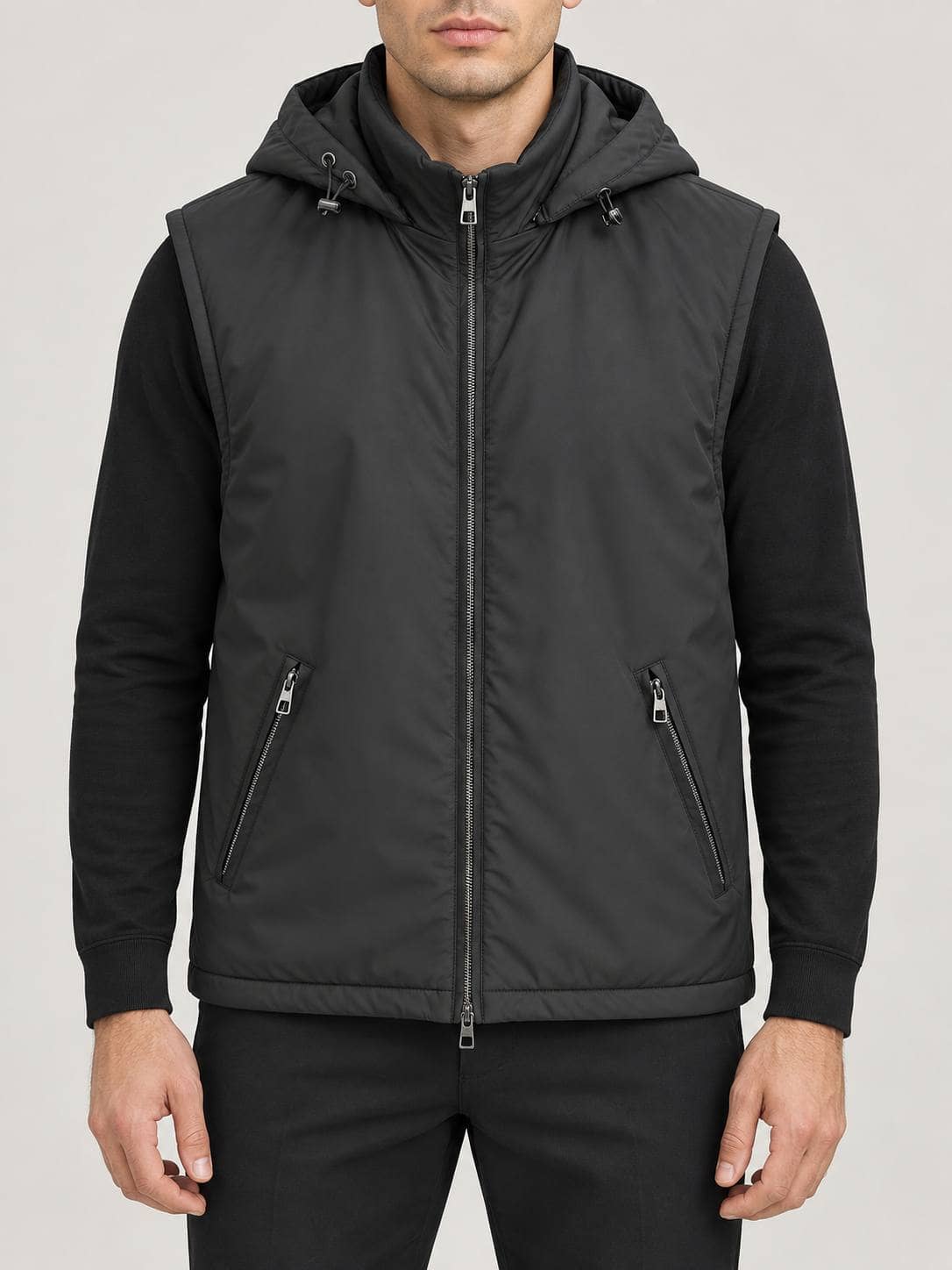 LIWALI China Jilet 1M741-1789 / Black / L 1