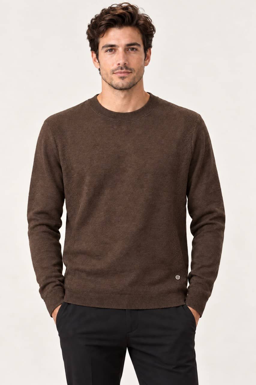 GranSasso China Sweater 5511 / AngolaRed/Blue / 48 3