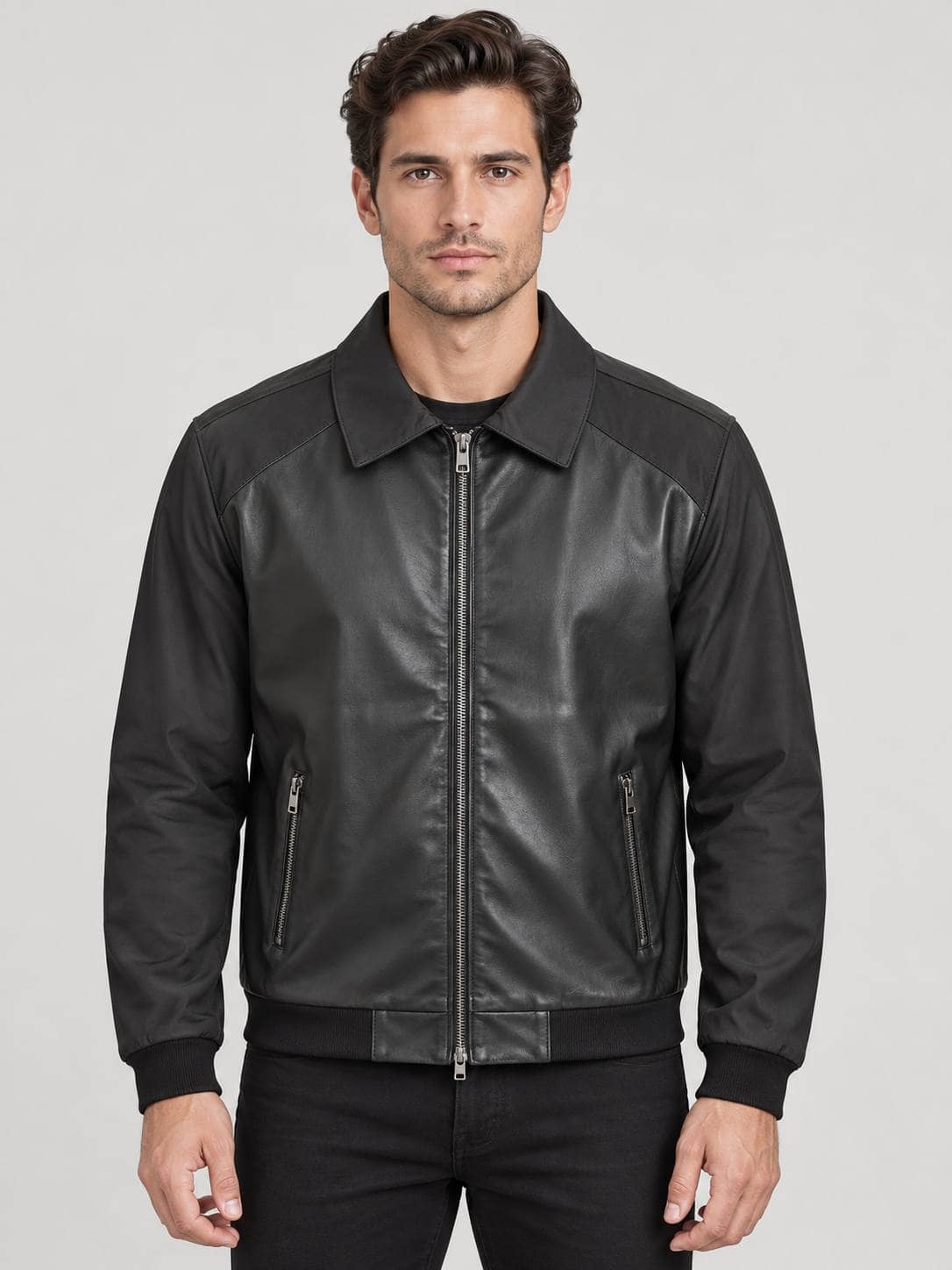 L.Piana China Vetrovka Koja kmb 1188 / Black / M 1