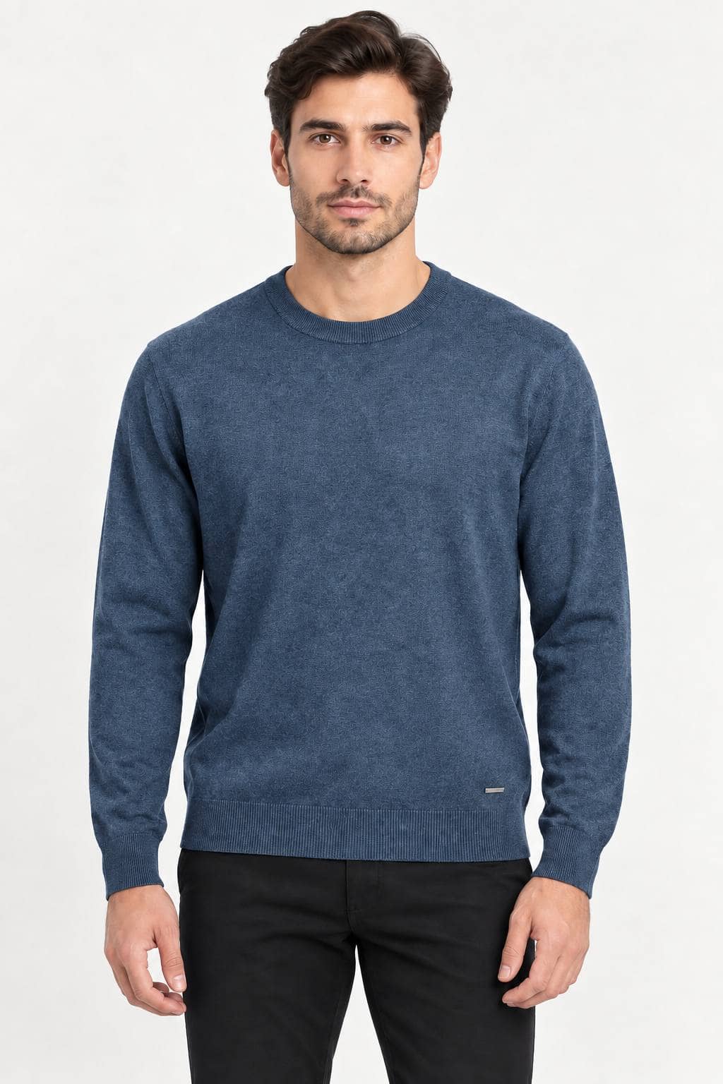 L.Piana China Sweater YXY6W003 / Blue / 48 1