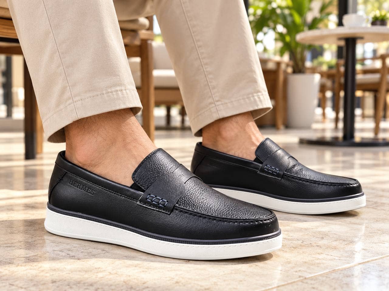 Hermes China Shoes HW-1872 / koj.blue / 43 1