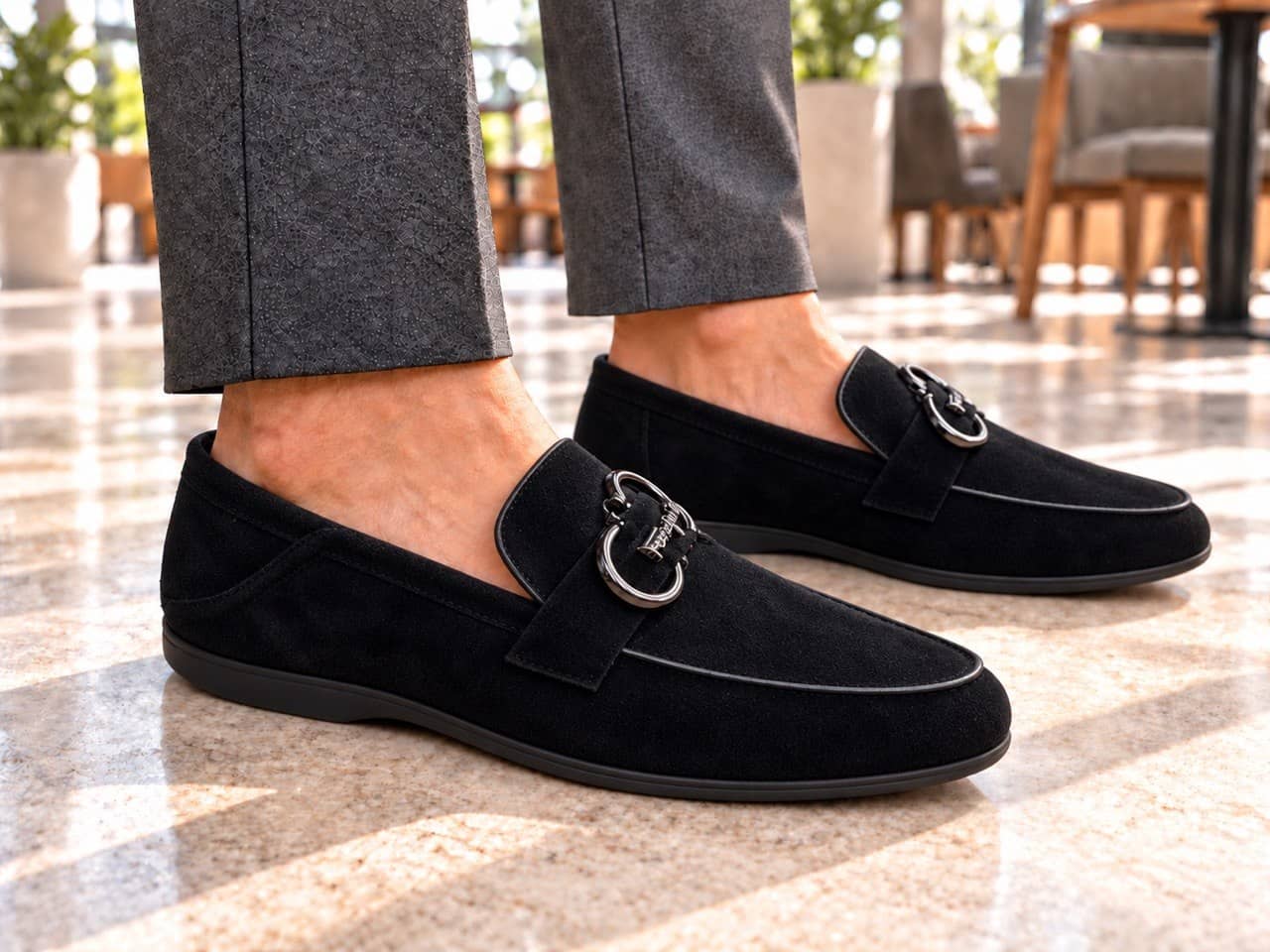 Salvatore Ferragamo China Shoes O||O DL195-1AB / zam.blue / 40 1