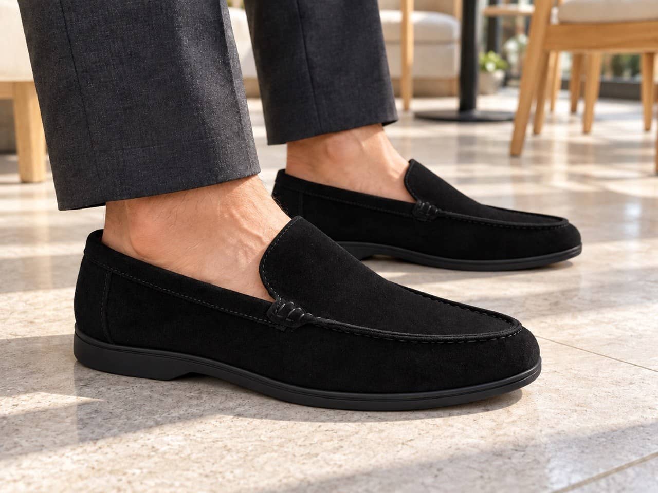 L.Piana Classic Shoes S.Walk 15640 / Black / 43 2