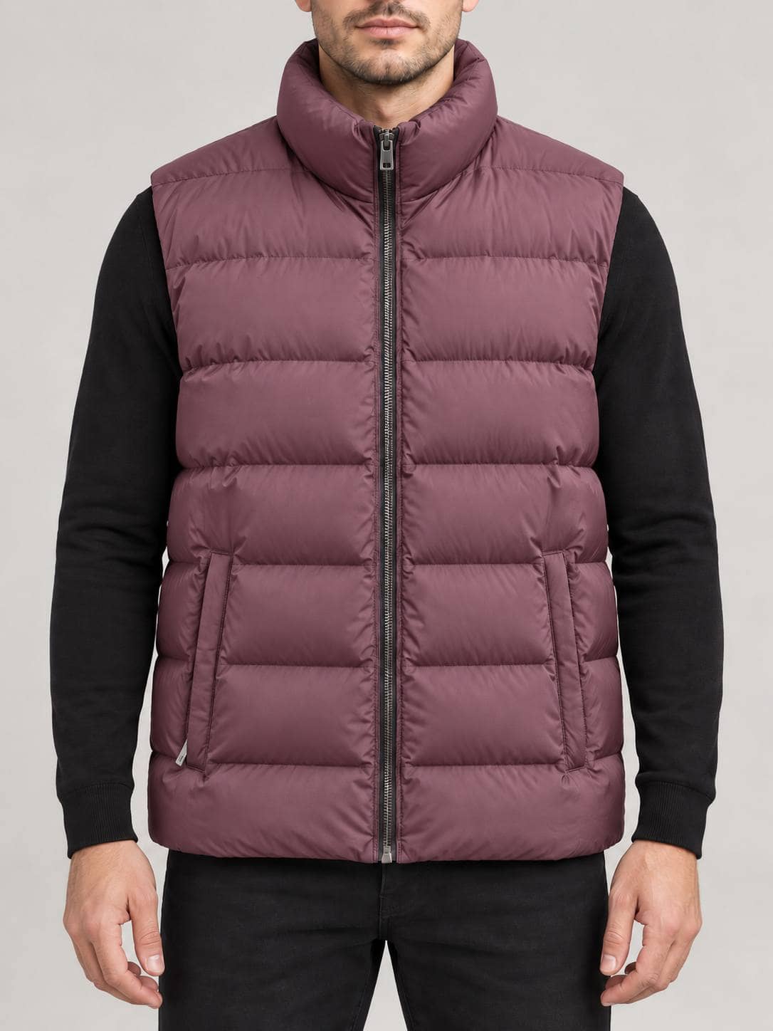 MooRER China Jilet 1503 / bordo / 52 3