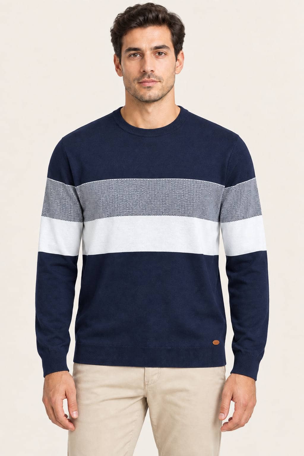 GrandeFalco China Sweater 27377 / blue_white / 3XL 1