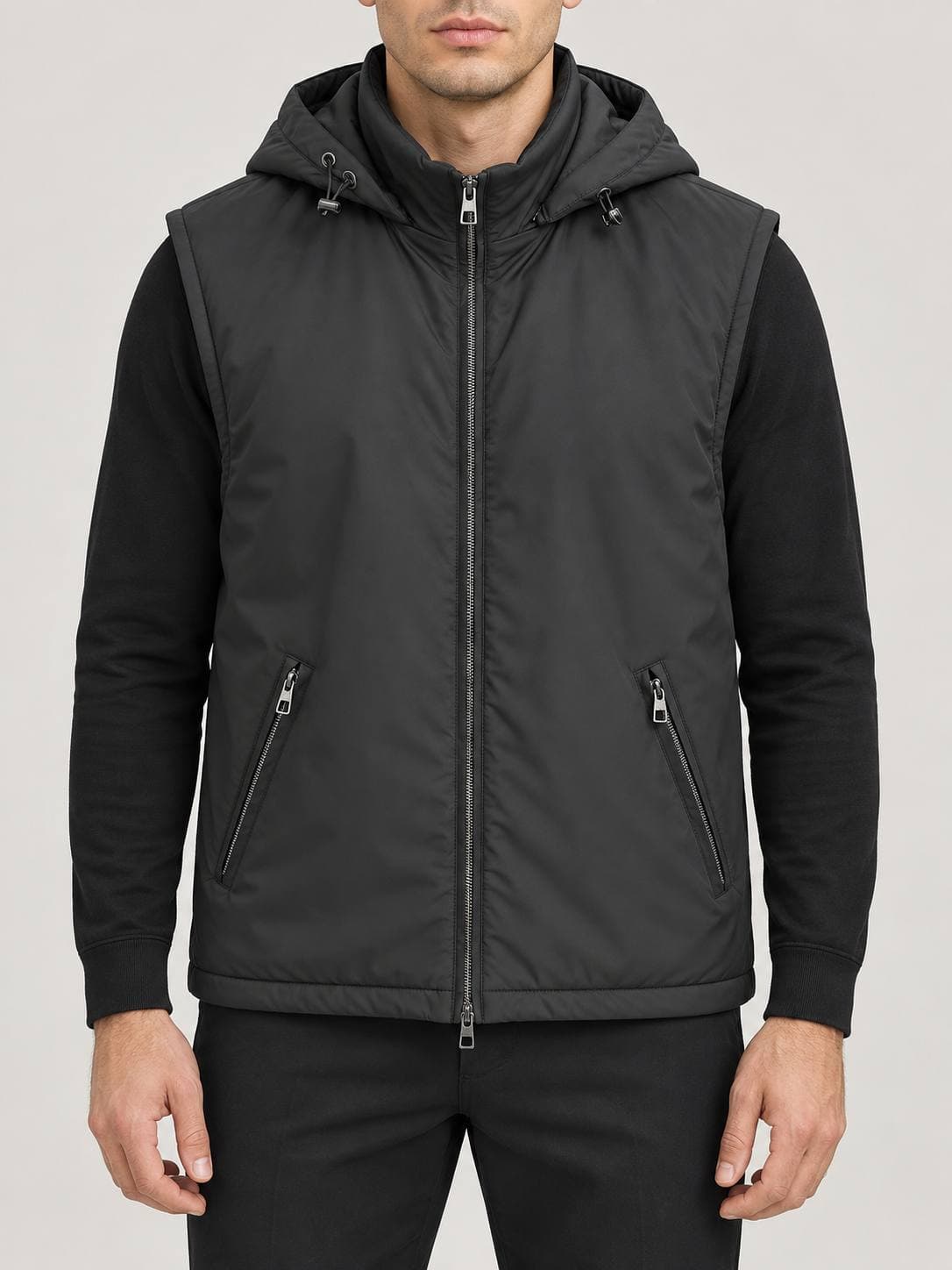 LIWALI China Jilet 1M741-1789 / Black / L