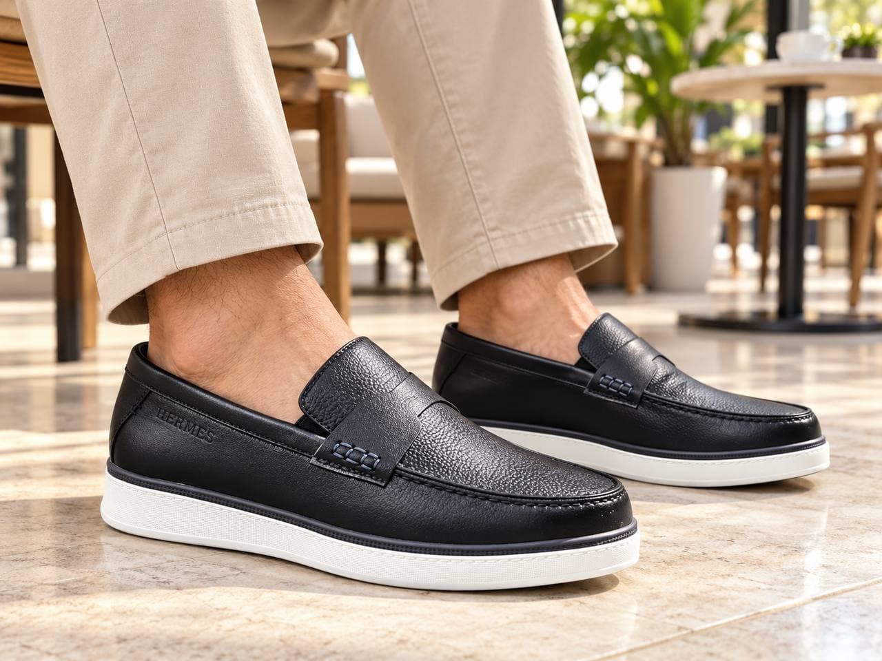 Hermes China Shoes HW-1872 / koj.blue / 43