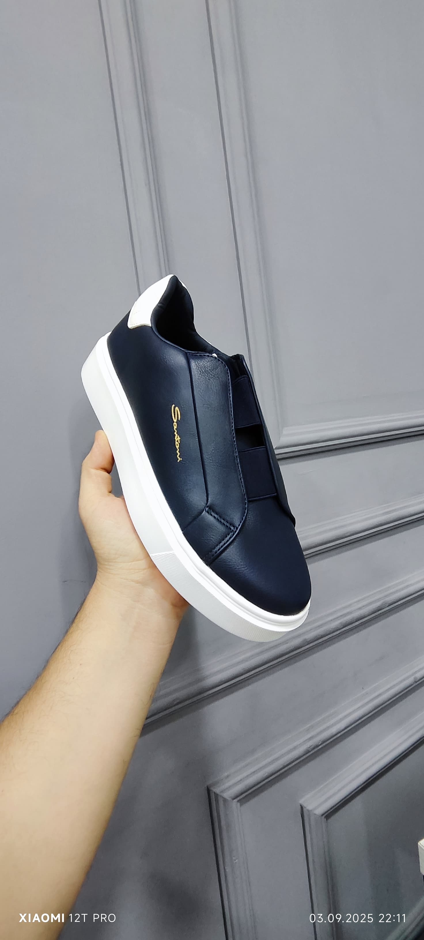 Santoni China Keda  rez || XK3693 / blue / 43