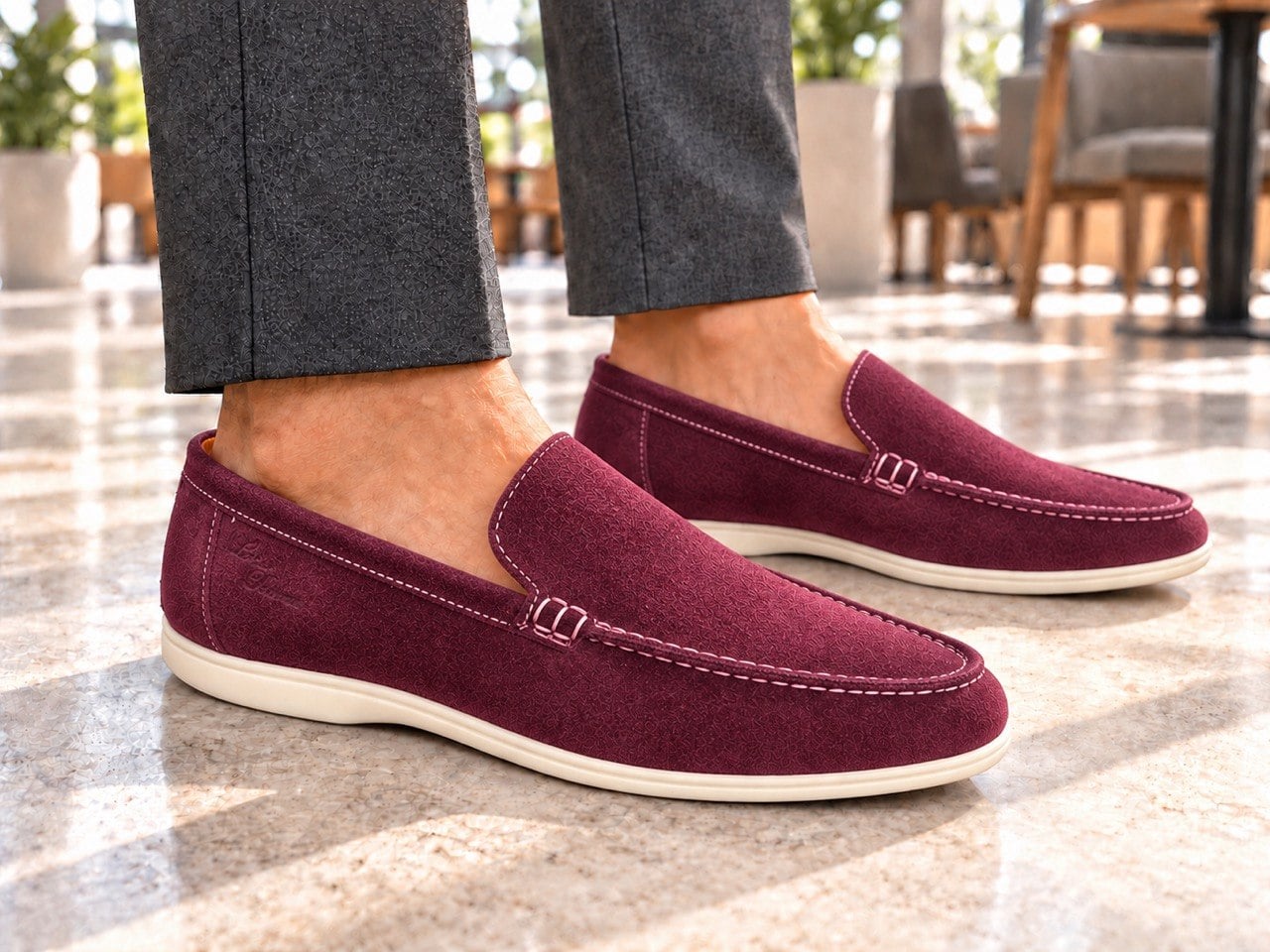 L.Piana Shoes 72450 / bordo / 41