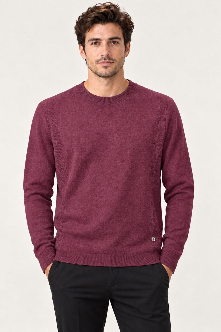 GranSasso China Sweater 5511 / AngolaRed/Blue / 48