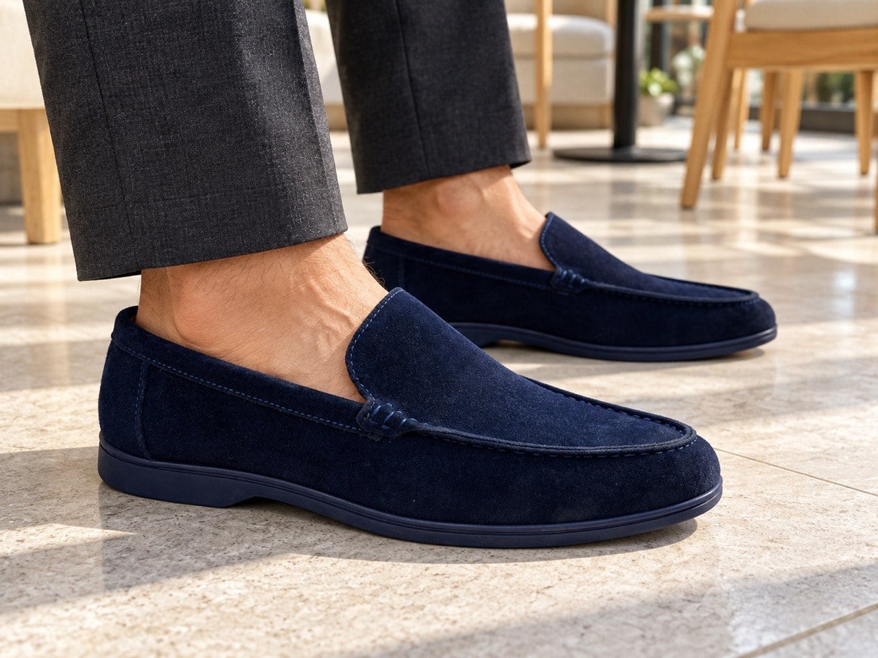 L.Piana Classic Shoes S.Walk 15640 / Black / 43