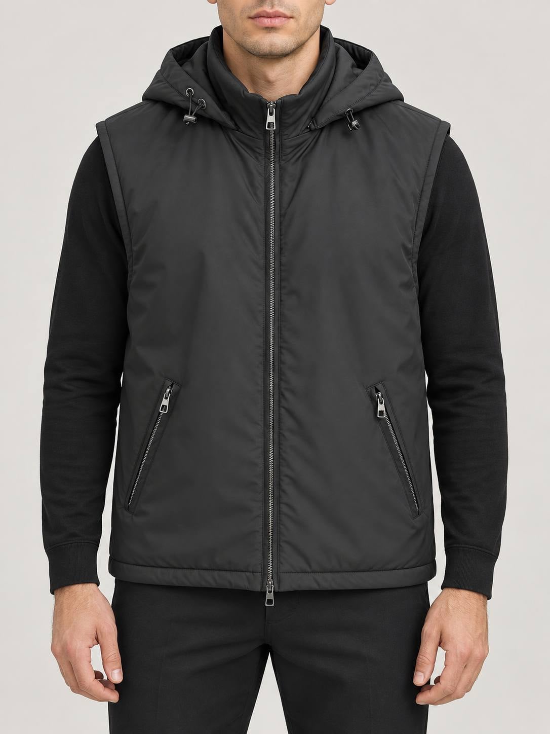 LIWALI China Jilet 1M741-1789 / Black / L