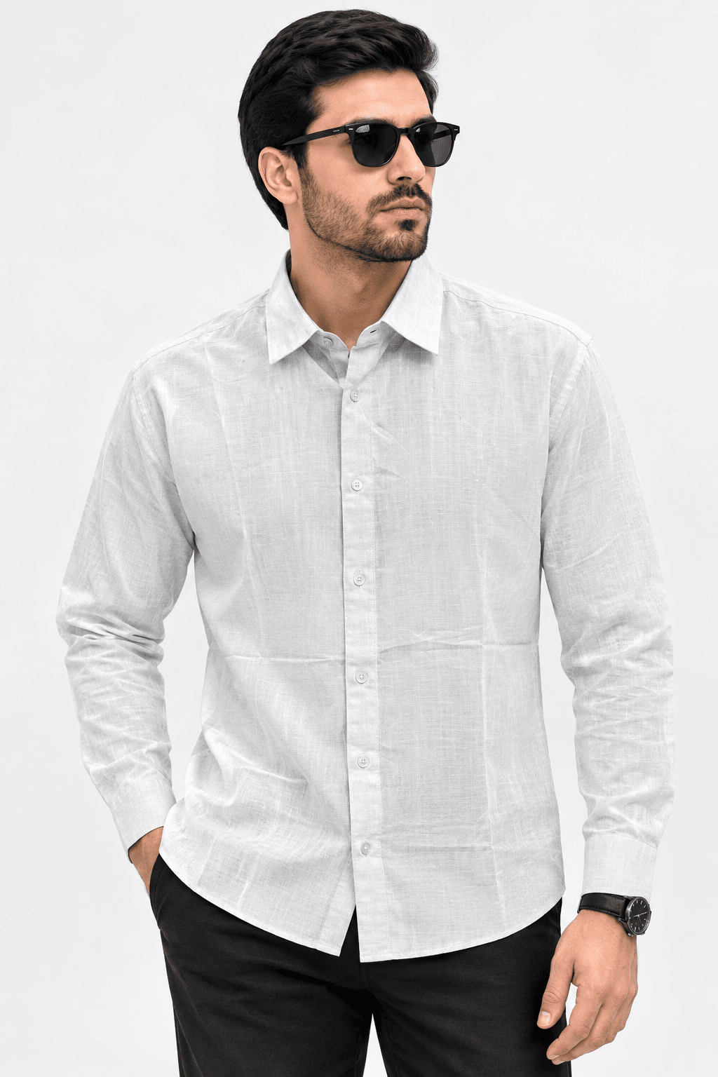 D'ferroUomo China Rubashka A004BB / white / M