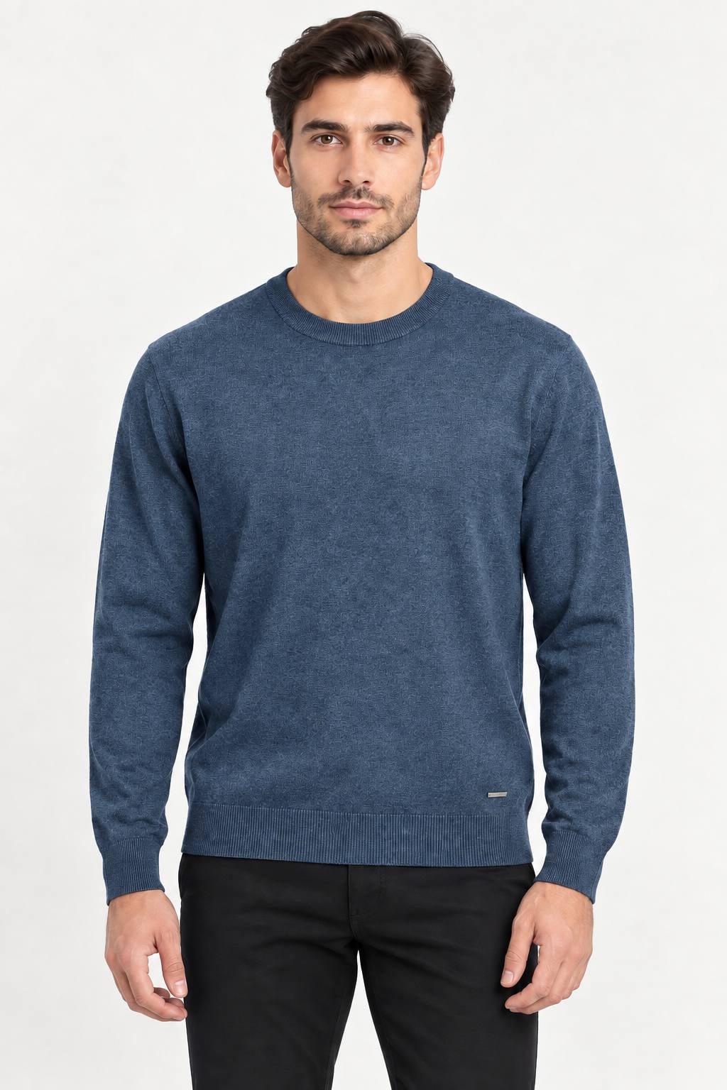 L.Piana China Sweater YXY6W003 / Blue / 48