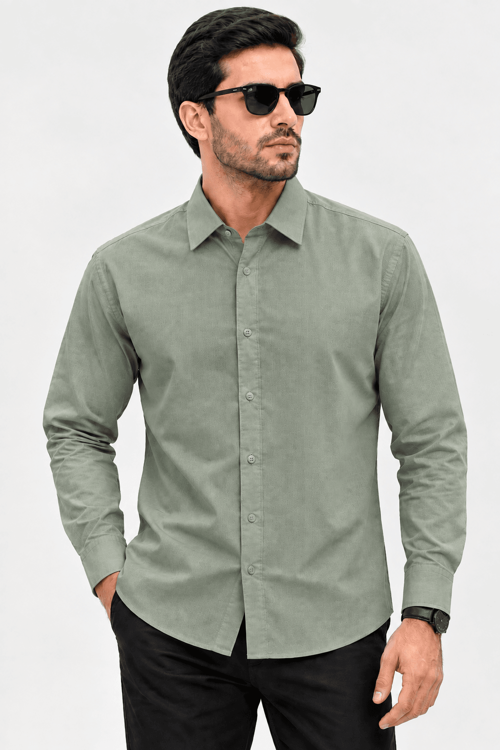 D'Ferro Uomo china Rubashka Du250510 / white / XXL