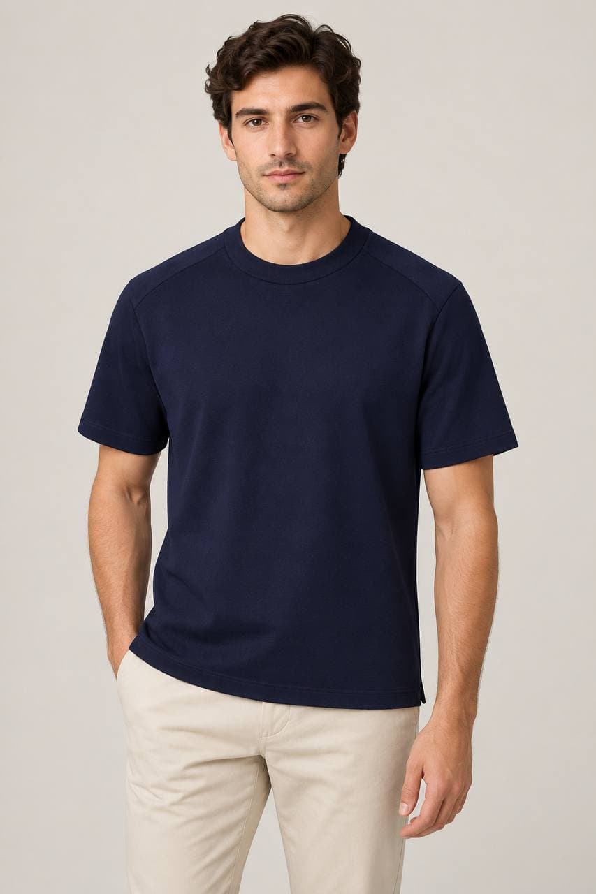 BERLUTI PARIS China Futbolka 6Y664A / Blue / 3XL