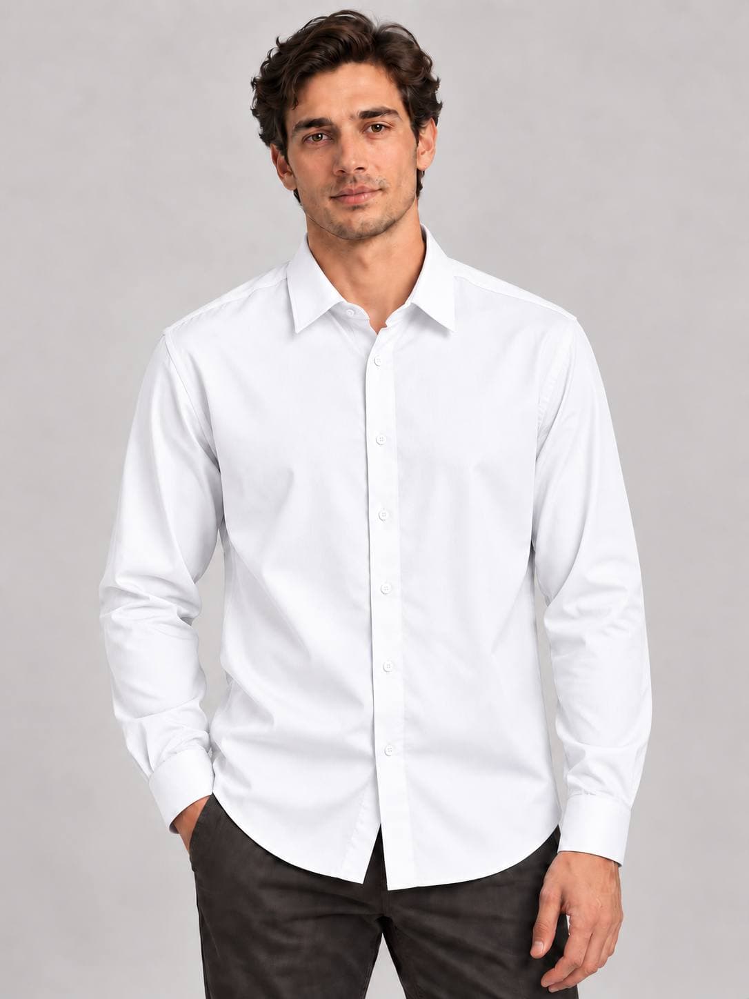 CORDONE 1956 China Rubashka CO260402 / white / M